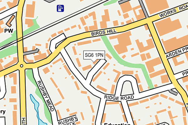SG6 1PN map - OS OpenMap – Local (Ordnance Survey) SG6 1PN map - OS OpenMap – Local (Ordnance Survey)