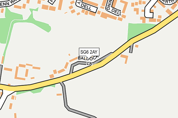 SG6 2AY map - OS OpenMap – Local (Ordnance Survey) SG6 2AY map - OS OpenMap – Local (Ordnance Survey)
