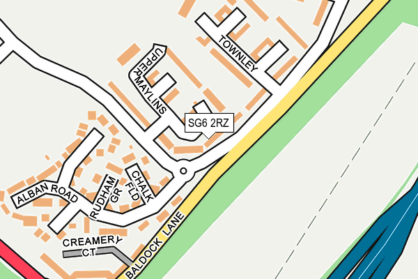 SG6 2RZ map - OS OpenMap – Local (Ordnance Survey) SG6 2RZ map - OS OpenMap – Local (Ordnance Survey)