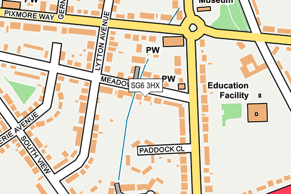 SG6 3HX map - OS OpenMap – Local (Ordnance Survey) SG6 3HX map - OS OpenMap – Local (Ordnance Survey)