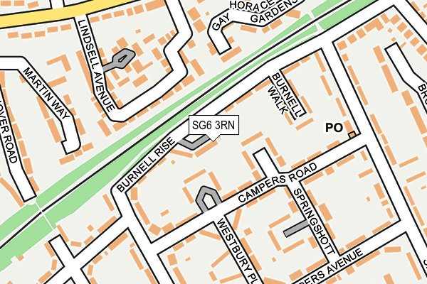 SG6 3RN map - OS OpenMap – Local (Ordnance Survey) SG6 3RN map - OS OpenMap – Local (Ordnance Survey)
