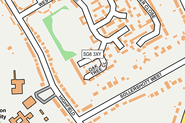 SG6 3XY map - OS OpenMap – Local (Ordnance Survey) SG6 3XY map - OS OpenMap – Local (Ordnance Survey)