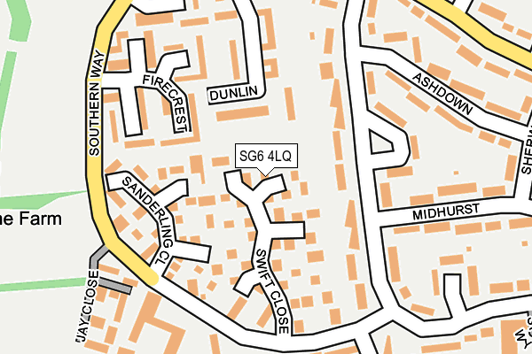SG6 4LQ map - OS OpenMap – Local (Ordnance Survey) SG6 4LQ map - OS OpenMap – Local (Ordnance Survey)