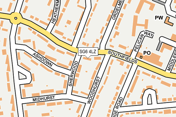 SG6 4LZ map - OS OpenMap – Local (Ordnance Survey) SG6 4LZ map - OS OpenMap – Local (Ordnance Survey)