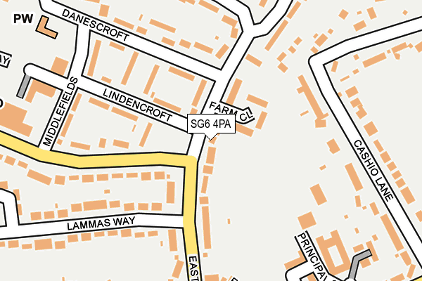 SG6 4PA map - OS OpenMap – Local (Ordnance Survey) SG6 4PA map - OS OpenMap – Local (Ordnance Survey)