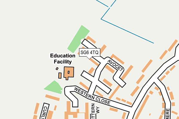 SG6 4TQ map - OS OpenMap – Local (Ordnance Survey) SG6 4TQ map - OS OpenMap – Local (Ordnance Survey)