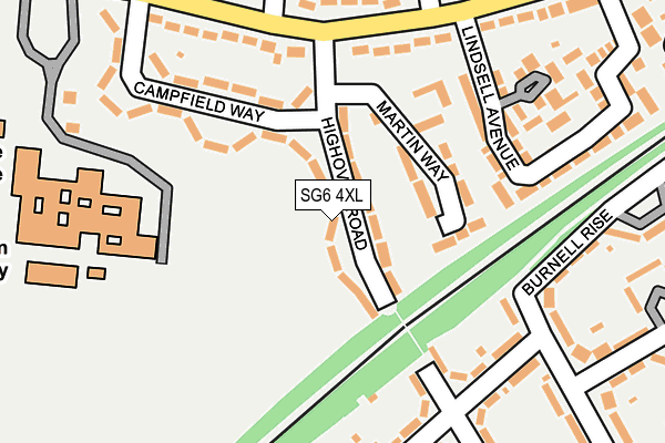 SG6 4XL map - OS OpenMap – Local (Ordnance Survey) SG6 4XL map - OS OpenMap – Local (Ordnance Survey)