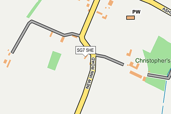SG7 5HE map - OS OpenMap – Local (Ordnance Survey) SG7 5HE map - OS OpenMap – Local (Ordnance Survey)