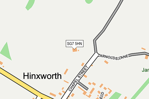 SG7 5HN map - OS OpenMap – Local (Ordnance Survey) SG7 5HN map - OS OpenMap – Local (Ordnance Survey)