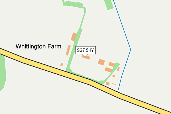 SG7 5HY map - OS OpenMap – Local (Ordnance Survey) SG7 5HY map - OS OpenMap – Local (Ordnance Survey)