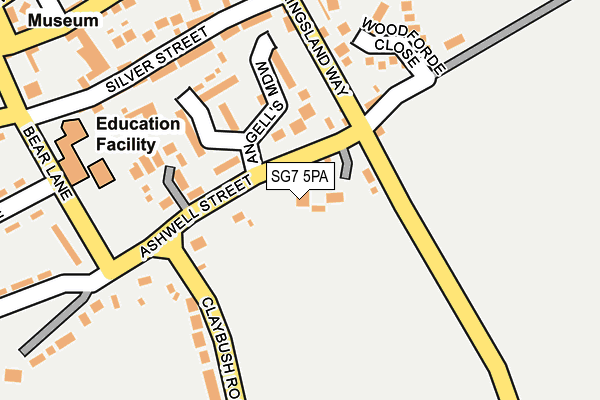 SG7 5PA map - OS OpenMap – Local (Ordnance Survey) SG7 5PA map - OS OpenMap – Local (Ordnance Survey)