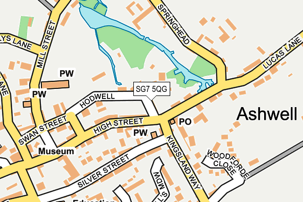 SG7 5QG map - OS OpenMap – Local (Ordnance Survey) SG7 5QG map - OS OpenMap – Local (Ordnance Survey)