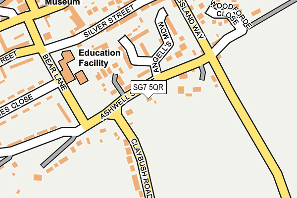 SG7 5QR map - OS OpenMap – Local (Ordnance Survey) SG7 5QR map - OS OpenMap – Local (Ordnance Survey)