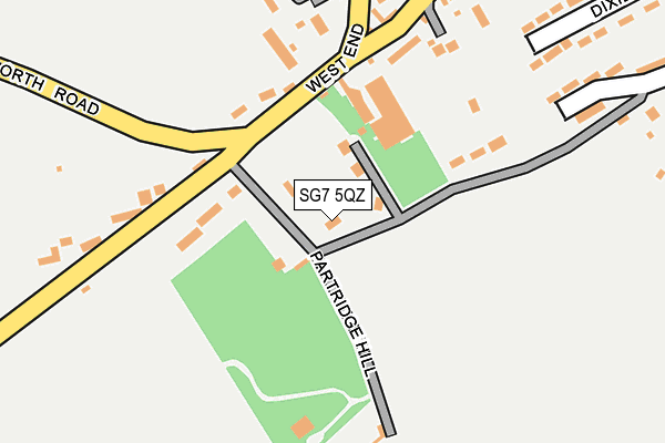 SG7 5QZ map - OS OpenMap – Local (Ordnance Survey) SG7 5QZ map - OS OpenMap – Local (Ordnance Survey)