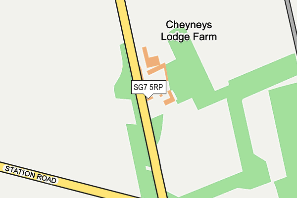 SG7 5RP map - OS OpenMap – Local (Ordnance Survey)