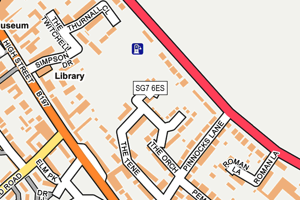 SG7 6ES map - OS OpenMap – Local (Ordnance Survey) SG7 6ES map - OS OpenMap – Local (Ordnance Survey)
