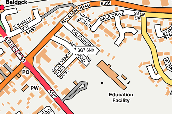 SG7 6NX map - OS OpenMap – Local (Ordnance Survey) SG7 6NX map - OS OpenMap – Local (Ordnance Survey)