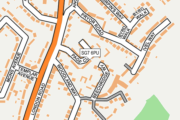 SG7 6PU map - OS OpenMap – Local (Ordnance Survey) SG7 6PU map - OS OpenMap – Local (Ordnance Survey)