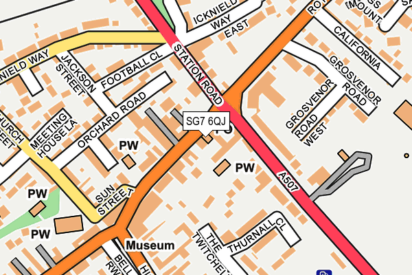 SG7 6QJ map - OS OpenMap – Local (Ordnance Survey) SG7 6QJ map - OS OpenMap – Local (Ordnance Survey)