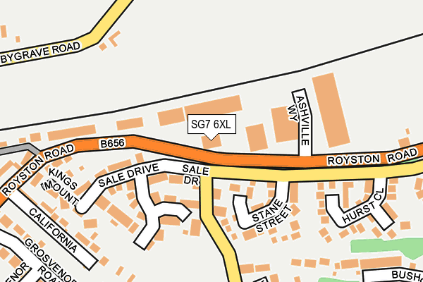 SG7 6XL map - OS OpenMap – Local (Ordnance Survey) SG7 6XL map - OS OpenMap – Local (Ordnance Survey)