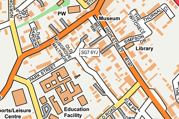 SG7 6YJ map - OS OpenMap – Local (Ordnance Survey) SG7 6YJ map - OS OpenMap – Local (Ordnance Survey)
