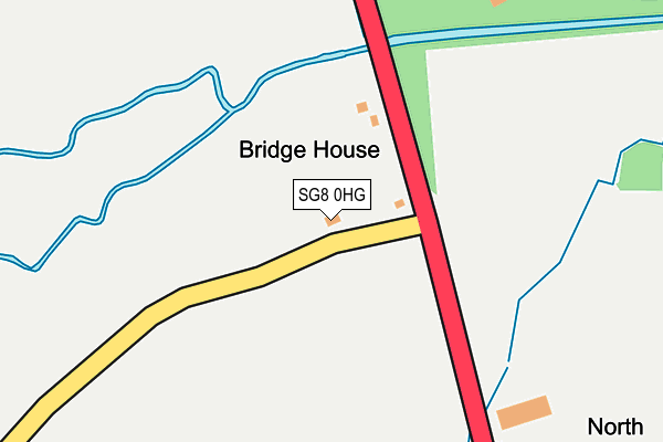 SG8 0HG map - OS OpenMap – Local (Ordnance Survey) SG8 0HG map - OS OpenMap – Local (Ordnance Survey)