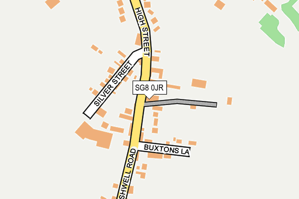 SG8 0JR map - OS OpenMap – Local (Ordnance Survey) SG8 0JR map - OS OpenMap – Local (Ordnance Survey)