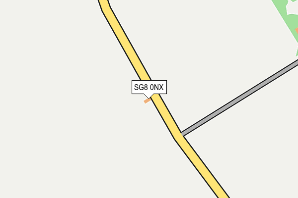 SG8 0NX map - OS OpenMap – Local (Ordnance Survey)