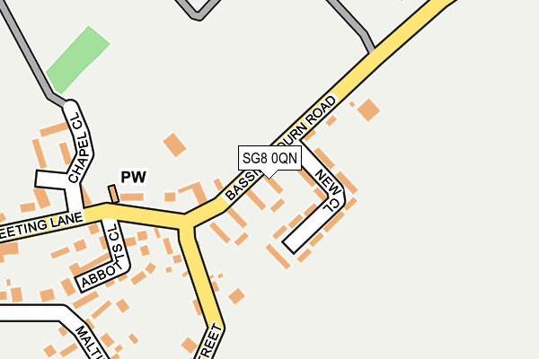 SG8 0QN map - OS OpenMap – Local (Ordnance Survey) SG8 0QN map - OS OpenMap – Local (Ordnance Survey)