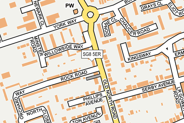 SG8 5ER map - OS OpenMap – Local (Ordnance Survey) SG8 5ER map - OS OpenMap – Local (Ordnance Survey)