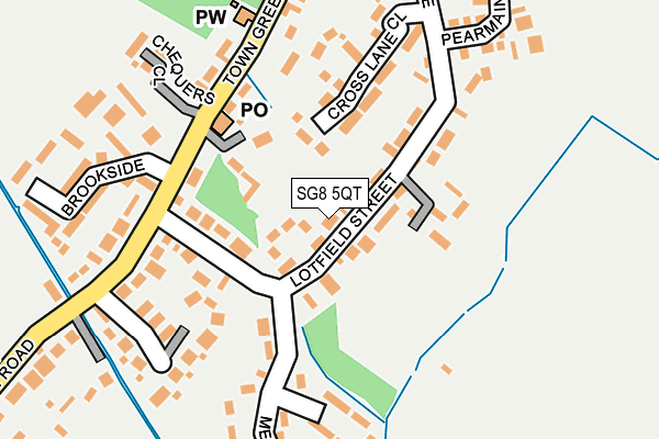 SG8 5QT map - OS OpenMap – Local (Ordnance Survey) SG8 5QT map - OS OpenMap – Local (Ordnance Survey)
