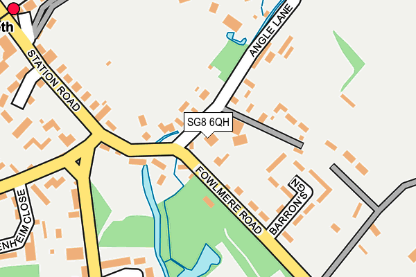 SG8 6QH map - OS OpenMap – Local (Ordnance Survey)
