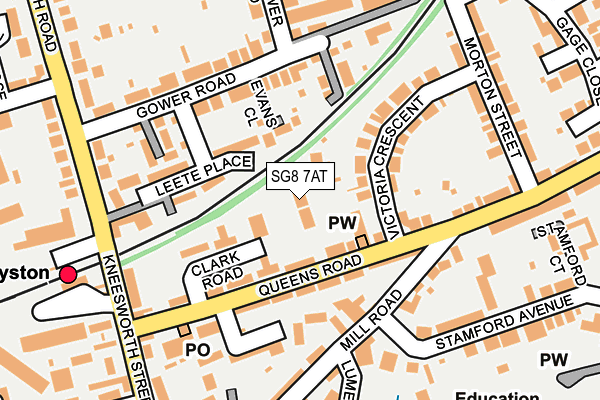 SG8 7AT map - OS OpenMap – Local (Ordnance Survey) SG8 7AT map - OS OpenMap – Local (Ordnance Survey)