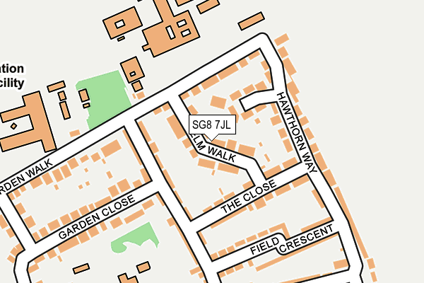 SG8 7JL map - OS OpenMap – Local (Ordnance Survey) SG8 7JL map - OS OpenMap – Local (Ordnance Survey)