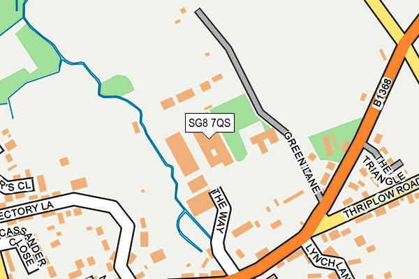 SG8 7QS map - OS OpenMap – Local (Ordnance Survey) SG8 7QS map - OS OpenMap – Local (Ordnance Survey)
