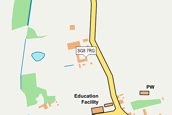 SG8 7RG map - OS OpenMap – Local (Ordnance Survey) SG8 7RG map - OS OpenMap – Local (Ordnance Survey)