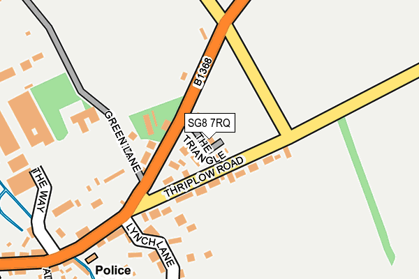 SG8 7RQ map - OS OpenMap – Local (Ordnance Survey) SG8 7RQ map - OS OpenMap – Local (Ordnance Survey)