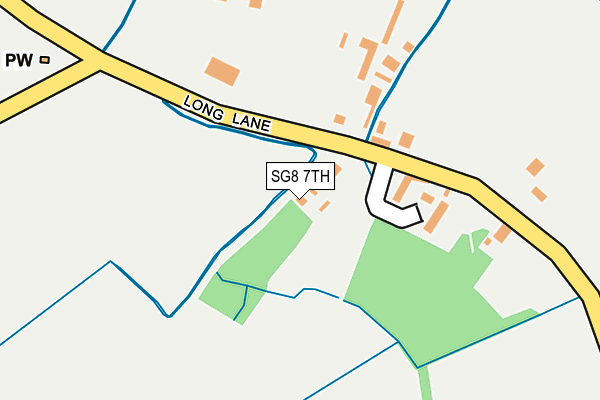SG8 7TH map - OS OpenMap – Local (Ordnance Survey) SG8 7TH map - OS OpenMap – Local (Ordnance Survey)