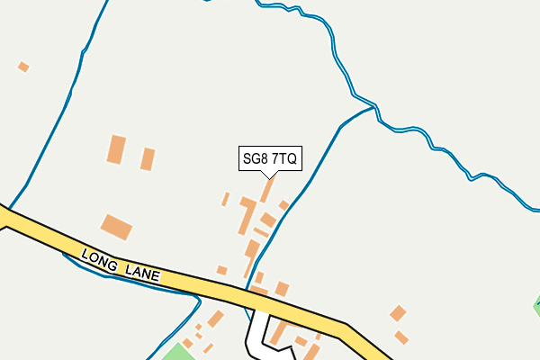 SG8 7TQ map - OS OpenMap – Local (Ordnance Survey) SG8 7TQ map - OS OpenMap – Local (Ordnance Survey)