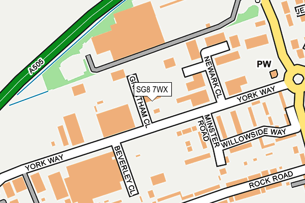 SG8 7WX map - OS OpenMap – Local (Ordnance Survey) SG8 7WX map - OS OpenMap – Local (Ordnance Survey)