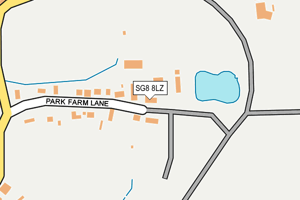 SG8 8LZ map - OS OpenMap – Local (Ordnance Survey) SG8 8LZ map - OS OpenMap – Local (Ordnance Survey)