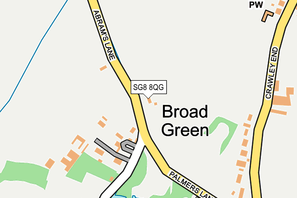SG8 8QG map - OS OpenMap – Local (Ordnance Survey)