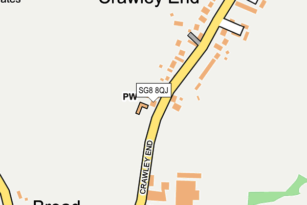 SG8 8QJ map - OS OpenMap – Local (Ordnance Survey) SG8 8QJ map - OS OpenMap – Local (Ordnance Survey)