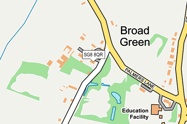 SG8 8QR map - OS OpenMap – Local (Ordnance Survey) SG8 8QR map - OS OpenMap – Local (Ordnance Survey)
