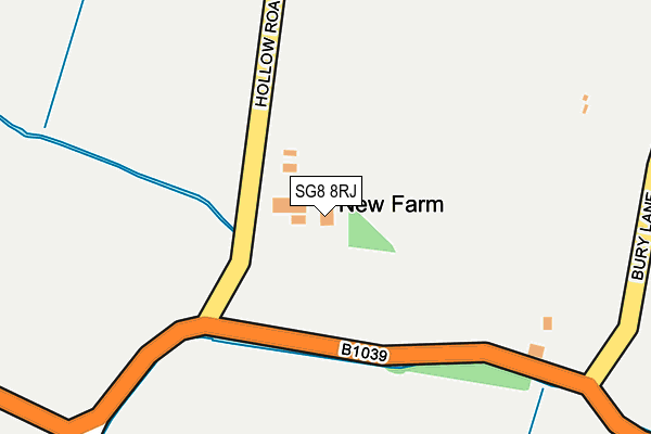 SG8 8RJ map - OS OpenMap – Local (Ordnance Survey) SG8 8RJ map - OS OpenMap – Local (Ordnance Survey)