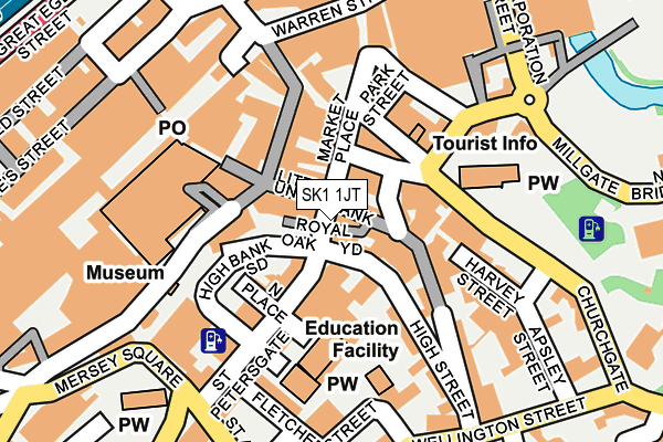 SK1 1JT map - OS OpenMap – Local (Ordnance Survey) SK1 1JT map - OS OpenMap – Local (Ordnance Survey)