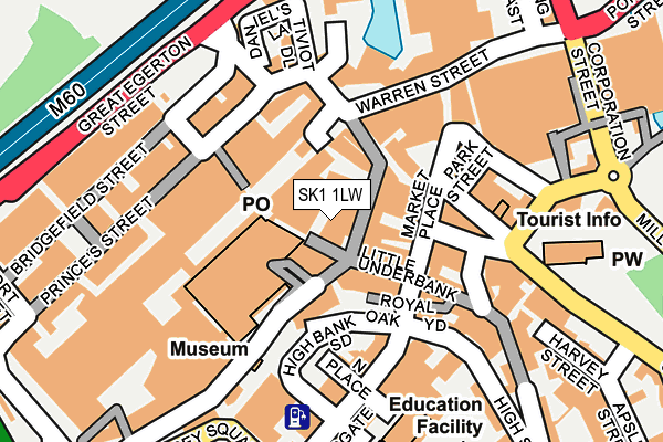 SK1 1LW map - OS OpenMap – Local (Ordnance Survey) SK1 1LW map - OS OpenMap – Local (Ordnance Survey)