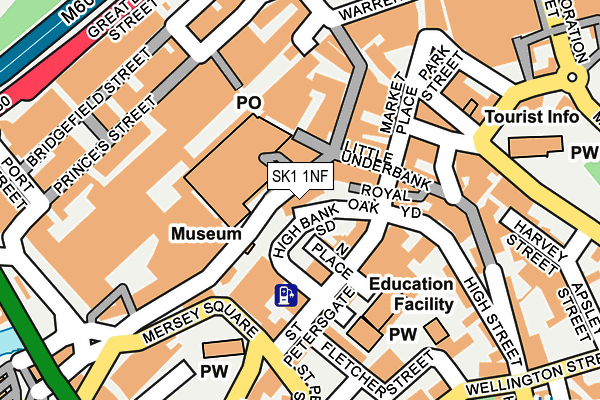 SK1 1NF map - OS OpenMap – Local (Ordnance Survey) SK1 1NF map - OS OpenMap – Local (Ordnance Survey)