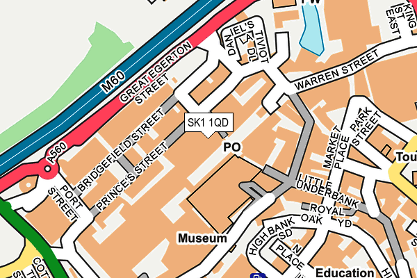 SK1 1QD map - OS OpenMap – Local (Ordnance Survey)