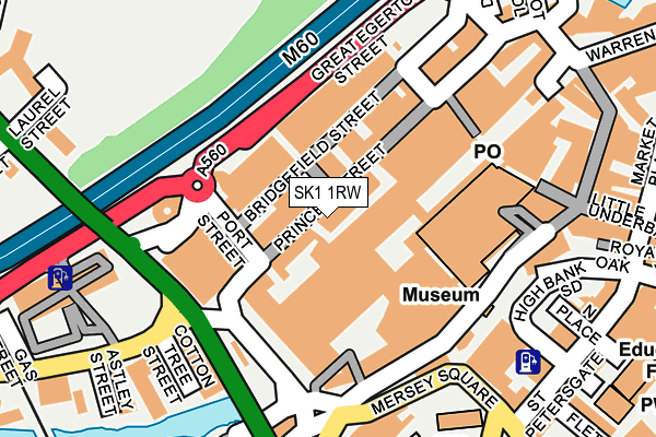 SK1 1RW map - OS OpenMap – Local (Ordnance Survey) SK1 1RW map - OS OpenMap – Local (Ordnance Survey)